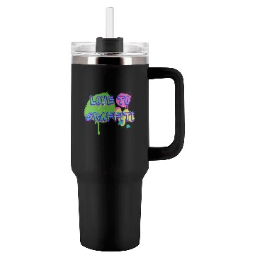 Discover Love to graffiti, street art Tumblers 40 Oz With Handle