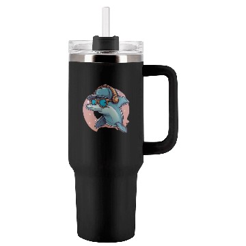 Discover funny dolphin Tumblers 40 Oz With Handle