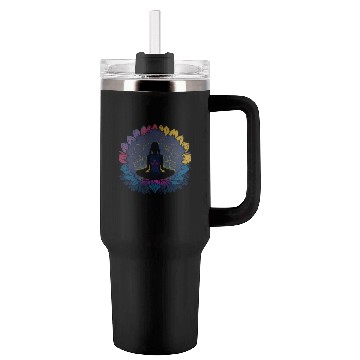 Discover Serene Lotus Meditation Tumblers 40 Oz With Handle