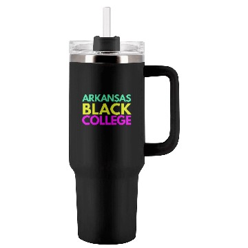 Discover Arkansas Yellow Black College Tumblers 40 Oz With Handle (Invest Edt)