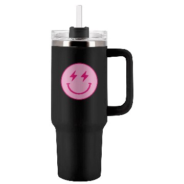 Discover light pink face lightning bolt eyes Tumblers 40 Oz With Handle
