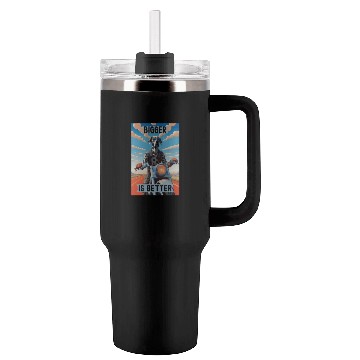Discover This is Great : Great Dane Riding a Motorcycle Tumblers 40 Oz With Handle