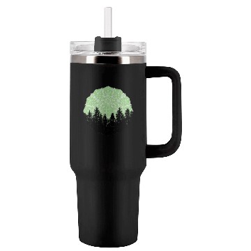 Discover Green Forest Mandala Pacific Northwest Tumblers 40 Oz With Handle