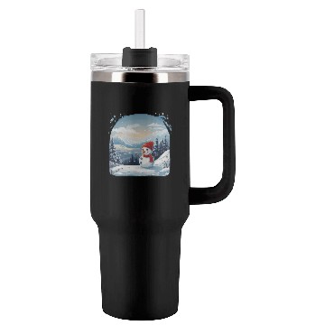 Discover snowman Tumblers 40 Oz With Handle
