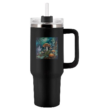 Discover Full Moon Mushroom Nature Tumblers 40 Oz With Handle