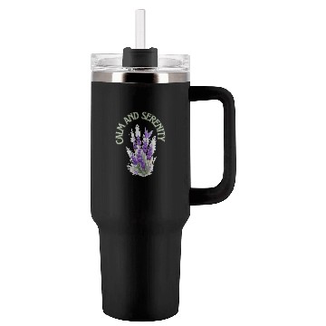 Discover Calm And Serenity Tumblers 40 Oz With Handle, lavender flower of calm