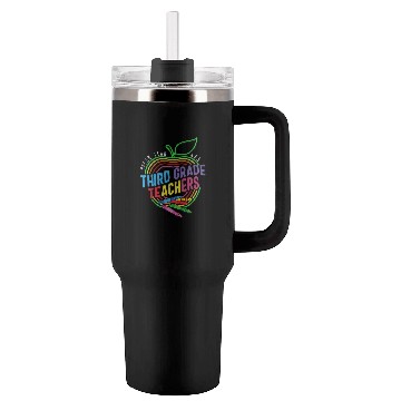 Discover Teacher Tumblers 40 Oz With Handle, Dream Team Aka Third Grade
