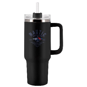 Discover Nautic Yacht Club Emblem Design Tumblers 40 Oz With Handle