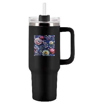 Discover Midnight Floralscape Tumblers 40 Oz With Handle