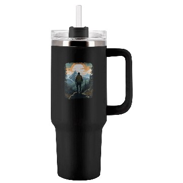 Discover Forest nature trekking adventure Tumblers 40 Oz With Handle
