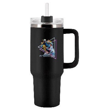 Discover Retro Freestyle Skiing Tumblers 40 Oz With Handle