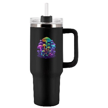 Discover Psychedelic Colorful Mushroom Tumblers 40 Oz With Handle