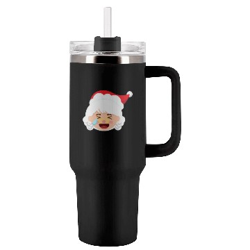 Discover Mrs Claus Emoticons Cry Laughing Loud Christmasmrs Tumblers 40 Oz With Handle