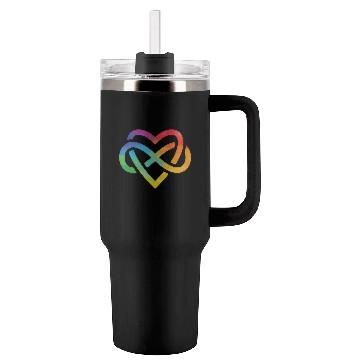 Discover Forever Loved Rainbow Pride Infinite Symbol Tumblers 40 Oz With Handle