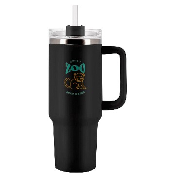 Discover Life is a Zoo Stay Weird Tumblers 40 Oz With Handle