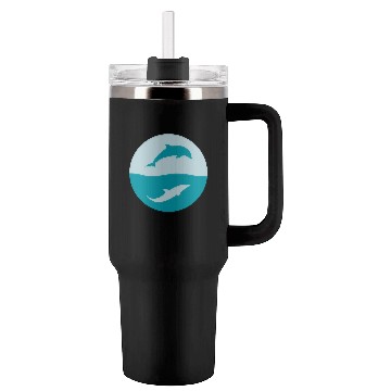 Discover Dolphin Lover Gift Idea Tumblers 40 Oz With Handle