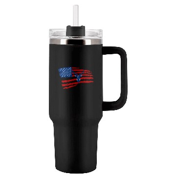 Discover American flag Hunting deer Tumblers 40 Oz With Handle