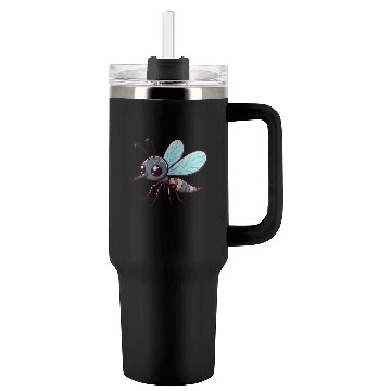 Discover Playful Mosquito Cartoon Tumblers 40 Oz With Handle