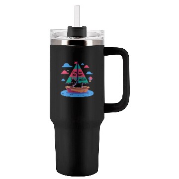 Discover Sailboat: I'm on a boat, with a goat! Tumblers 40 Oz With Handle