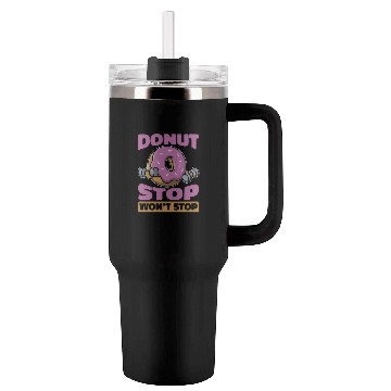 Discover Fitness Donut Funny Donut Gym Tumblers 40 Oz With Handle