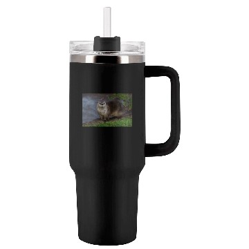 Discover Adorable Otter on the Riverbank Tumblers 40 Oz With Handle
