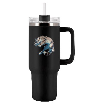 Discover Snow Leopard Leopard White Leopard Tumblers 40 Oz With Handle