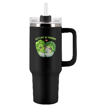 Discover Lettuce Be Friends | Vegan Food Tumblers 40 Oz With Handle