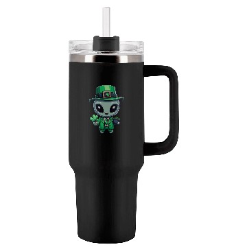Discover St. Patrick's Day Alien Extraterrestrial Tumblers 40 Oz With Handle