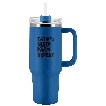 Discover Tractor Eat sleep Farm Repeat Tumblers 40 oz With Handle
