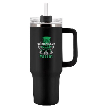 Discover Let The Shenanigans Begin! Saint Patrick Raccoon Tumblers 40 Oz With Handle