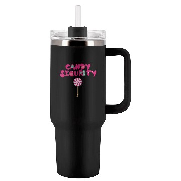 Discover Candy Security Mom Dad Matching Birthday Costume Tumblers 40 Oz With Handle