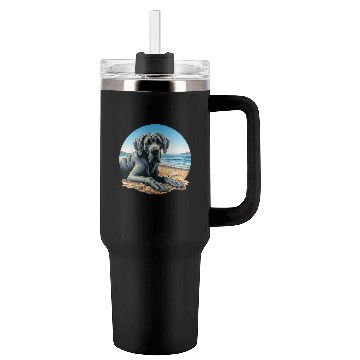 Discover Great Dane On The Beach Drawing Tumblers 40 Oz With Handle