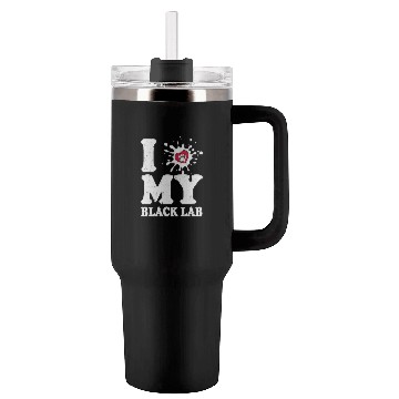 Discover I Love My Black Lab Labrador Retriever Owner Tumblers 40 Oz With Handle