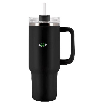 Discover Green Eye Design Vector 3 Colors Tumblers 40 Oz With Handle