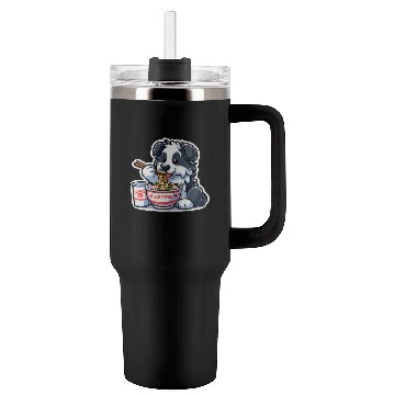 Discover Border Collie Love Ramen Tumblers 40 Oz With Handle