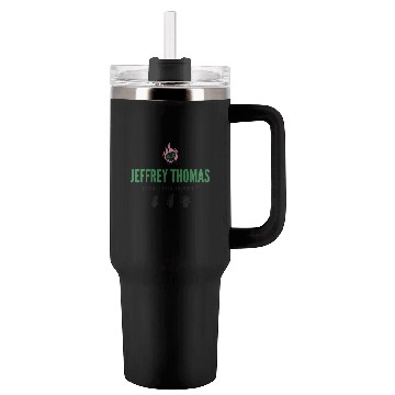 Discover Jeffrey Thomas Logo Black Tumblers 40 Oz With Handle