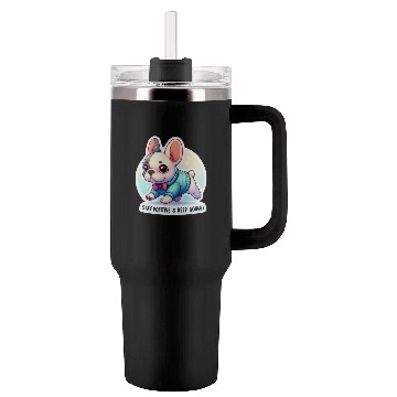 Discover Stay Positive French Bulldog Motivational Words Tumblers 40 Oz With Handle
