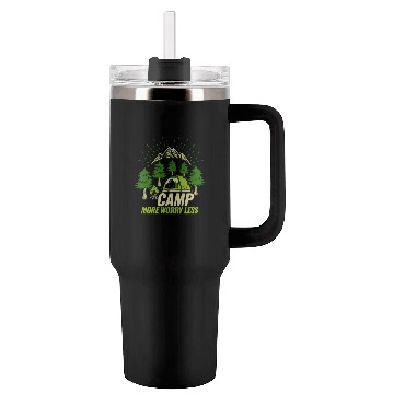 Discover Camping Camp more Worry less Tumblers 40 Oz With Handle