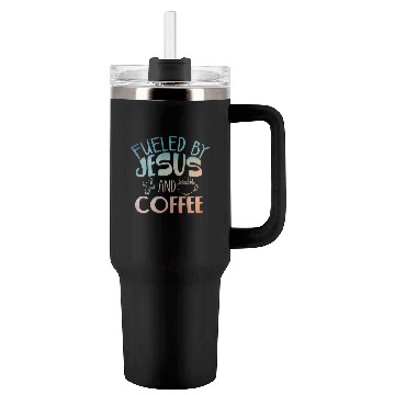 Discover Cool Coffee Jesus Art Christian Coffee Lover Tumblers 40 Oz With Handle