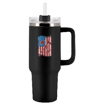 Discover 4th Of July US Firefighter Tumblers 40 Oz With Handle