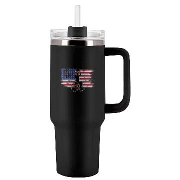 Discover US Flag Wheelchair Basketball Tumblers 40 Oz With Handle