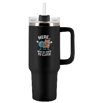 Discover Here Now Go Back To Class School Nurse Medical Tumblers 40 Oz With Handle