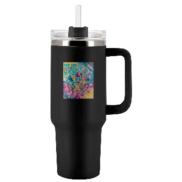Discover pop color geometric tie dye Tumblers 40 Oz With Handle