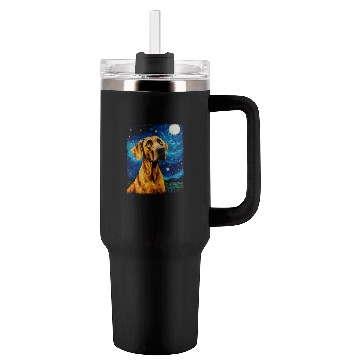 Discover Great Dane Dog Starry Night Painting Tumblers 40 Oz With Handle