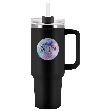 Discover Astronaut with mushrooms Tumblers 40 Oz With Handle