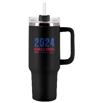 Discover Kamala Harris 2024: The First Woman President Tumblers 40 Oz With Handle