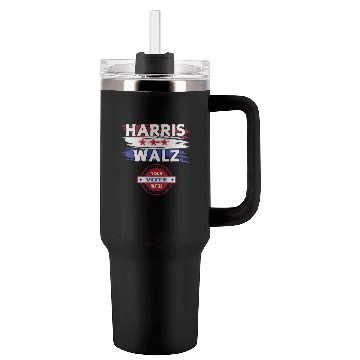Discover Kamala Harris & Tim Walz: Your vote matters 2024 Tumblers 40 Oz With Handle