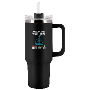 Discover Key-West THE WEST KEYS ARE CALLING AND I MUST GO Tumblers 40 Oz With Handle