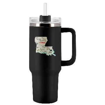 Discover Louisiana map image of state. Tumblers 40 Oz With Handle
