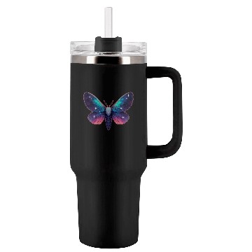 Discover Galaxy Moth - Cosmic Space Themed Fantasy Tumblers 40 Oz With Handle